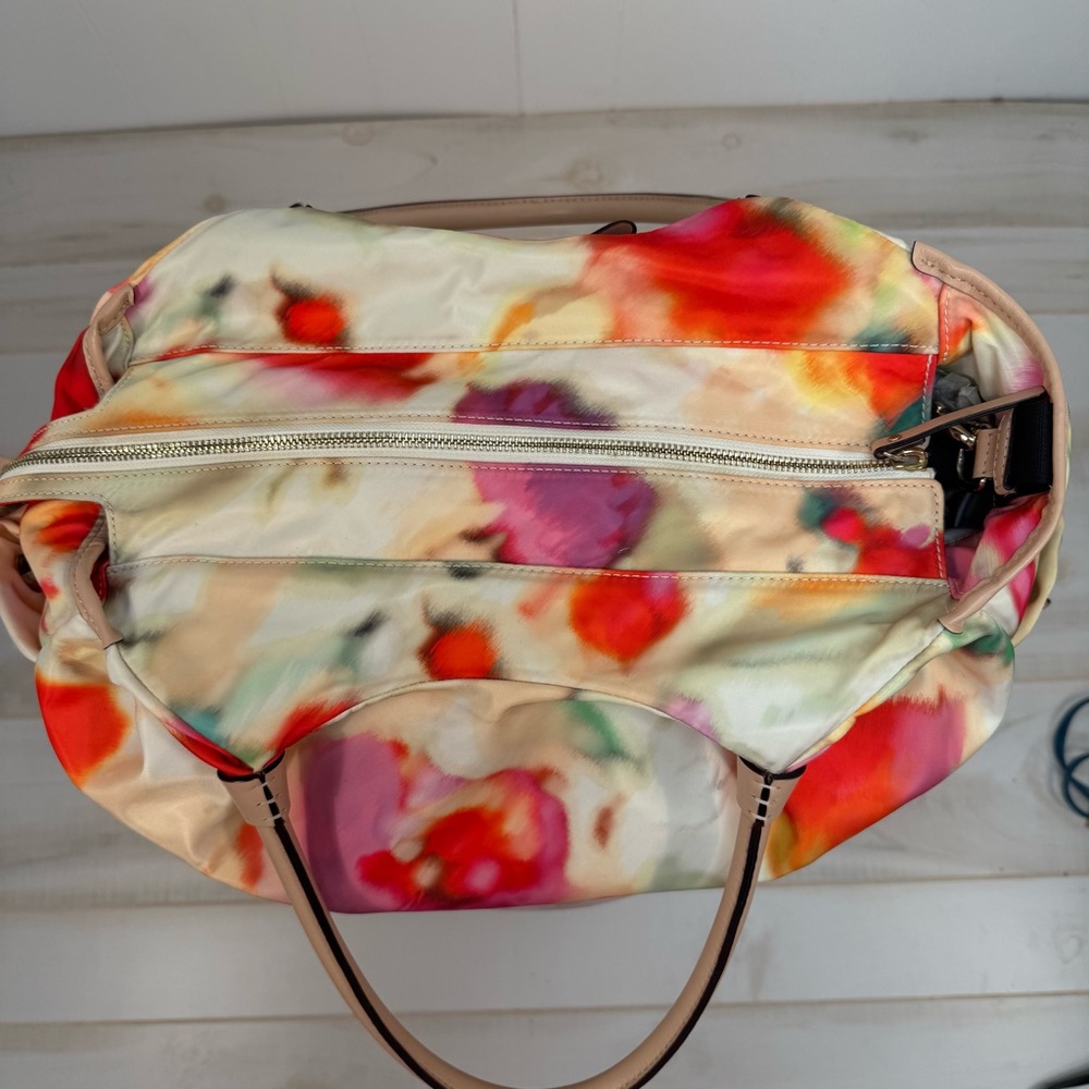 Kate Spade Veranda Place Stevie Multicolor Nylon Floral Shoulder Bag Waterproof - Picture 3 of 9